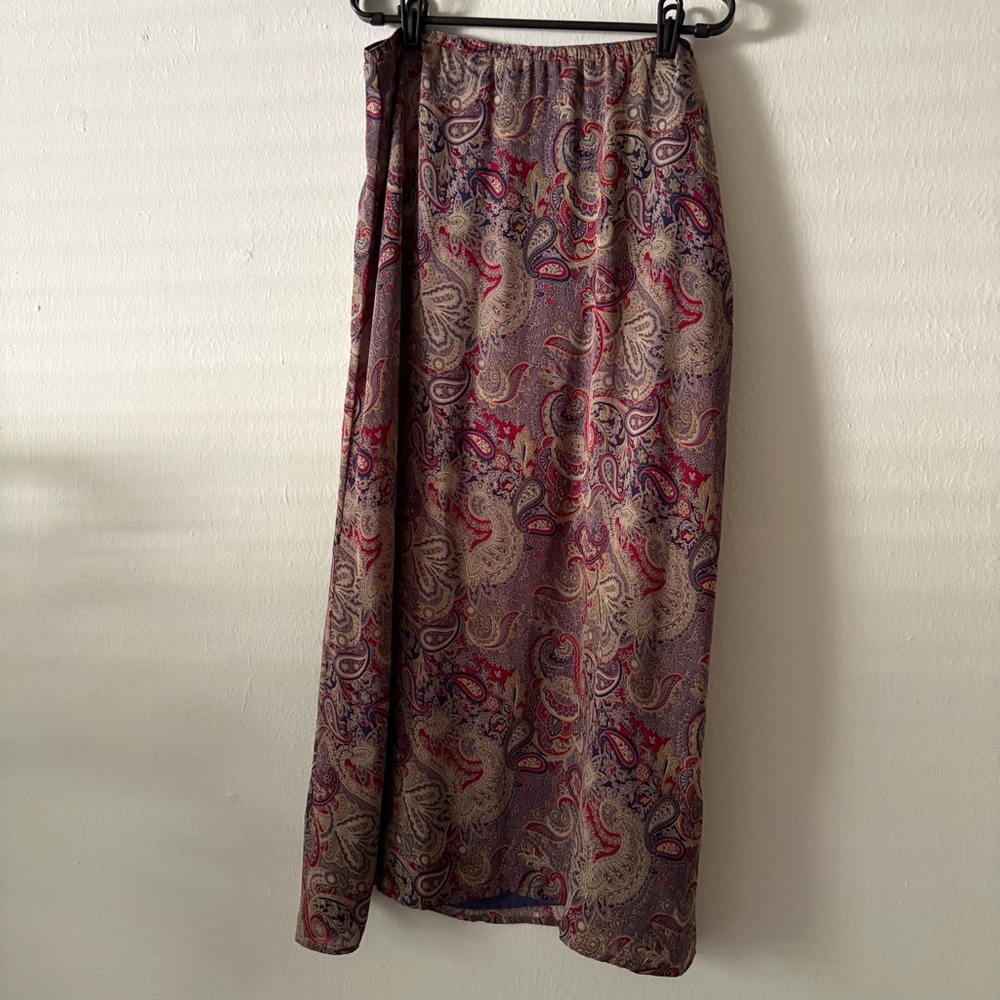 Sharon Young Resort Wear Pink and Red Maxi Pencil Skirt